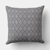 Kerstaire kerstgrijze Diamond Design Pillow Kussen (Achterkant)