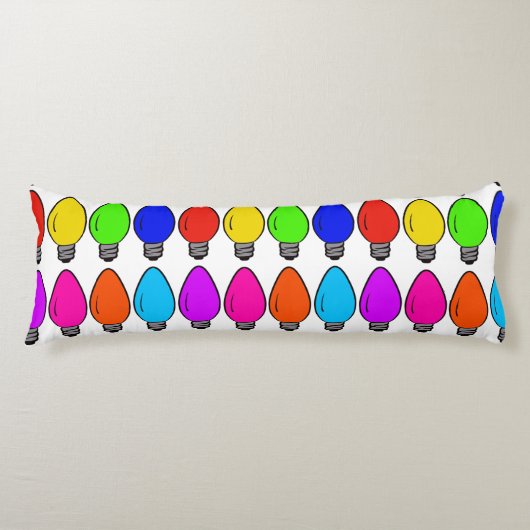 Kerstaire lampen Sierkussen Lichaamskussen (Voorkant)