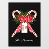 Kerstaire snoepjes Voorruitkleppen Raamsticker (Vel)