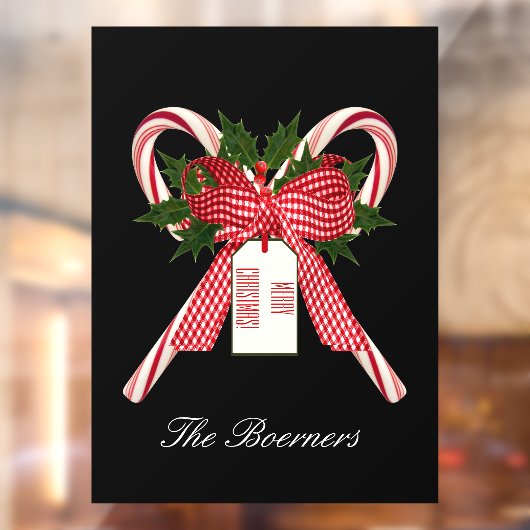 Kerstaire snoepjes Voorruitkleppen Raamsticker (Vel 2)