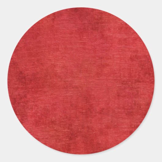 Kerstaire textiel met chenille ronde sticker (Voorkant)