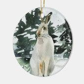 Kerstajaars versiering winterhare decoratie (Links)