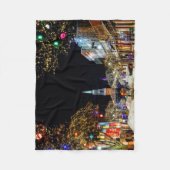 Kerstak en sneeuw fleece deken (Voorkant)