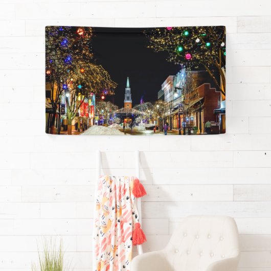 Kerstak en sneeuw spandoek (Insitu)