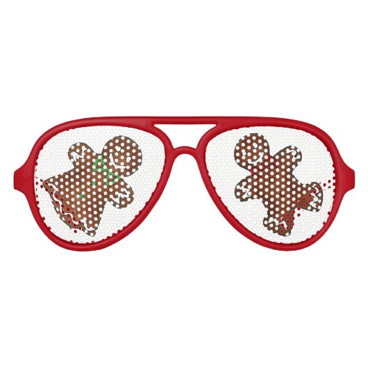 Kerstak kerstkoekje Holiday Baking Aviator Zonnebril (Voorkant)