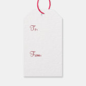 Kerstak kerstkoekje Holiday Baking Cadeaulabel (Achterkant)