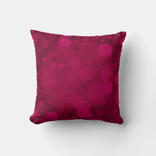 Kerstak, magenta Square Sierkussen