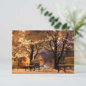 kerstakbanken bedankkaart (Staand voorkant)