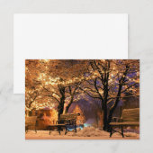 kerstakbanken bedankkaart (Voorkant / Achterkant)