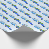  kerstakelwagen RV-kerstabel Cadeaupapier (Hoek)