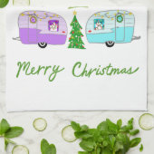  kerstakelwagen RV-kerstabel Theedoek (Gevouwen)