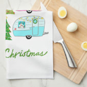  kerstakelwagen RV-kerstabel Theedoek (Quarter Fold)