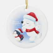 Kerstakeramische versiering keramisch ornament (Voorkant)