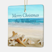 Kerstakeramische versiering keramisch ornament (Links)