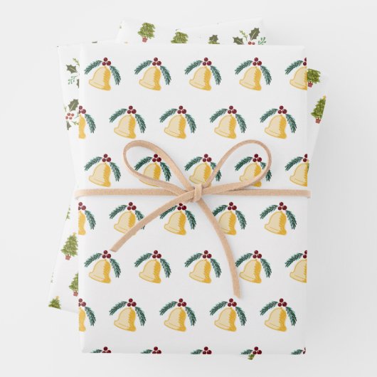 Kerstakerboom: feestdag inpakpapier vel (In situ)