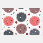Kerstakerkoekjes Festive Sprinkles Inpakpapier Vel (Voorkant 2)