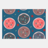 Kerstakerkoekjes Festive Sprinkles Inpakpapier Vel (Voorkant)