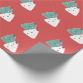 Kerstakerkoekjes voor bakkerij cadeaupapier (Hoek)