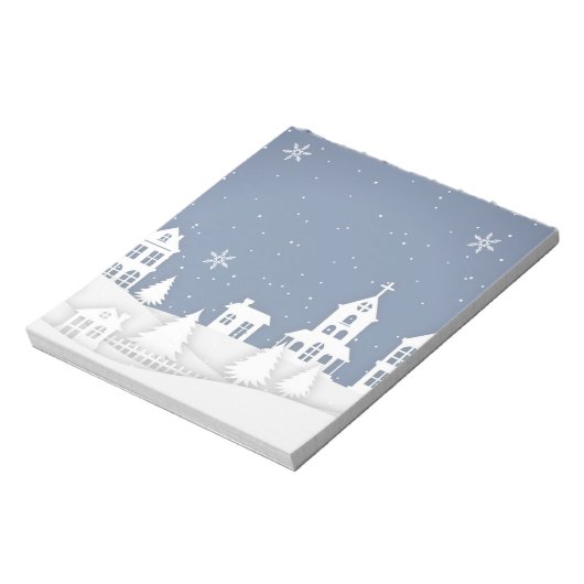 Kerstakerlandschap Notitieblok (Gedraaid)