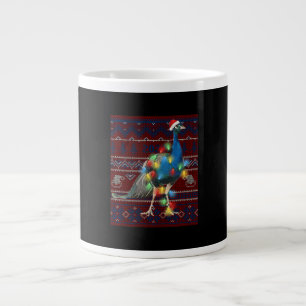 Kerstakerlicht met pacock lights Ugly Sweater Goat Extra Grote Beker