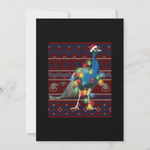 Kerstakerlicht met pacock lights Ugly Sweater Goat Kaart