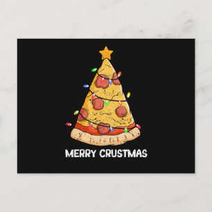 Kerstakermis van Merry Crustmas Pizza Briefkaart