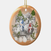 Kerstakerpinguïn Ornament (Rechts)
