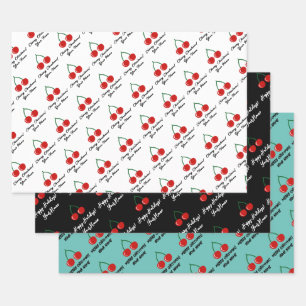 Kerstakerplezier Vakantieblad voor feestdagen Inpakpapier Vel