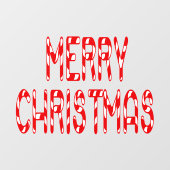 Kerstakersnoepje Thuis & Storefront Vinyl Raamsticker (Vel)