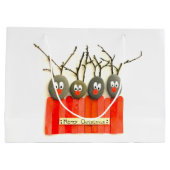 Kerstakertas van luiers groot cadeauzakje (Achterkant)