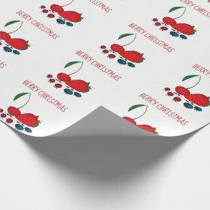 Kerstakertekenmerken voor de Berry-kerstak — Ver Cadeaupapier