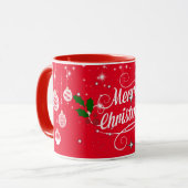 Kerstakervormig ontwerp mok (Voorkant links)