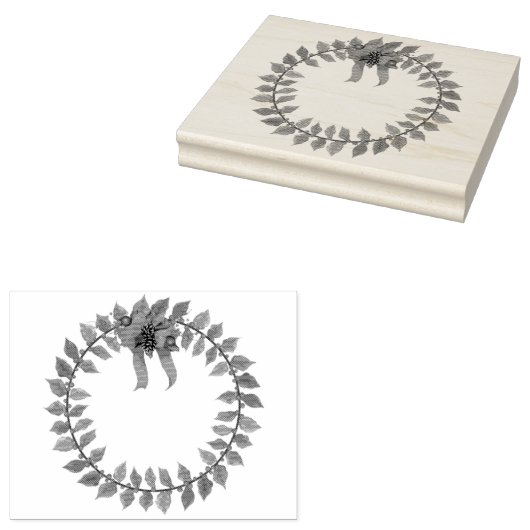 Kerstakkamp Rubberstempel (Gestempeld)