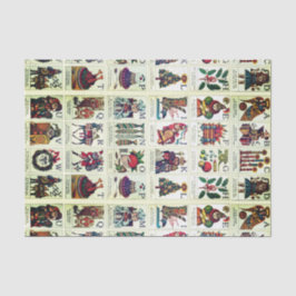 kerstalfabet tissuepapier