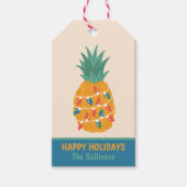 kerstanananas cadeaulabel (Voorkant)