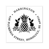 kerstanananas | Terugkeeradres feestdag Zelfinktende Stempel (Design)