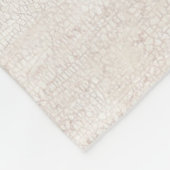 Kerstanendorp Vrede op Aarde Monogram Fleece Deken (Hoek)