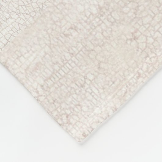 Kerstanendorp Vrede op Aarde Monogram Fleece Deken (Hoek)