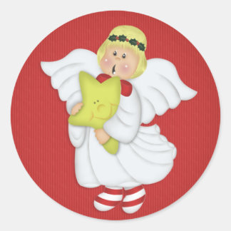 Kerstangel 7 - Vakantische Stickers