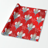 kerstangel cadeaupapier (Uitgerold)