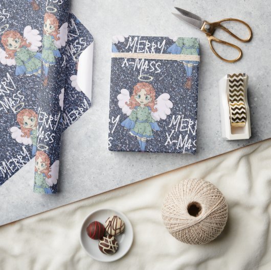 kerstangel cadeaupapier (Crafts)