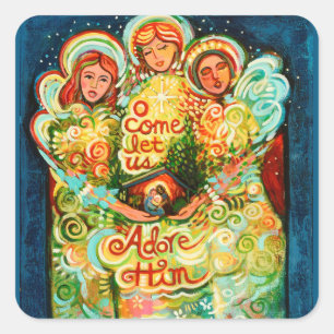 KerstAngel Holiday Stickers