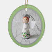 Kerstangel Memorial Keramisch Ornament (Links)