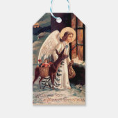 Kerstangel met Labels met de deer Gift Cadeaulabel (Voorkant)