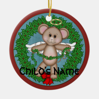 KerstAngel Mouse Keramisch Ornament