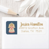 Kerstangel-retouradres Etiket (Insitu)