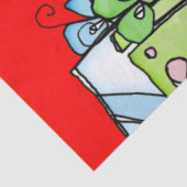 KerstAngel Santa Angel Tissue Paper Red Tissuepapier (Detail)