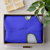 Kerstangel Santa Tissue Paper Blue Tissuepapier (Geschenk)