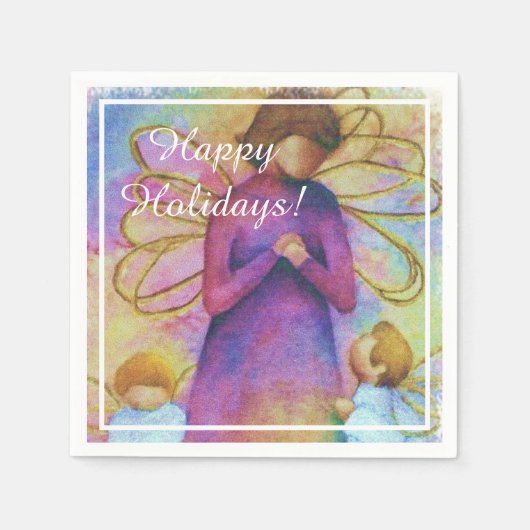 Kerstangel Servet (Voorkant)