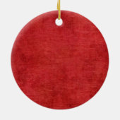Kerstangel van Joy - Rood Keramisch Ornament (Achterkant)